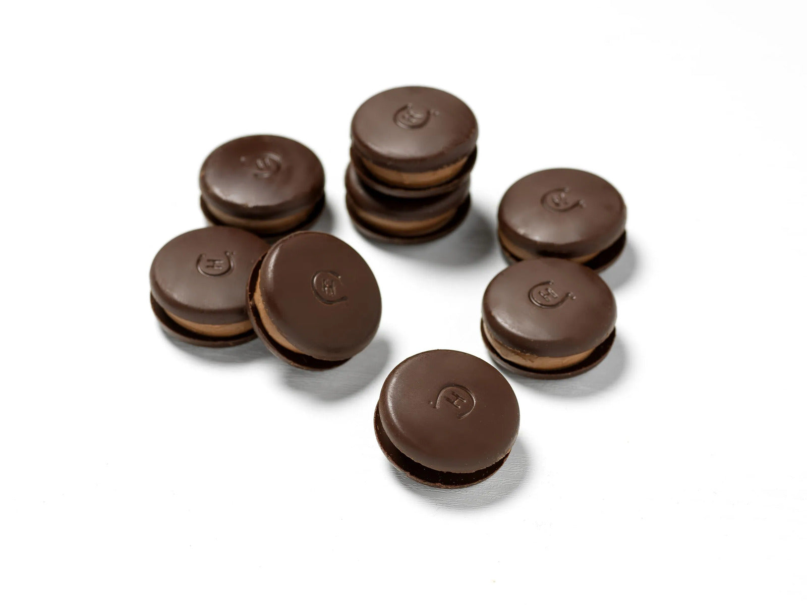 70% Dark Chocolate Macarons