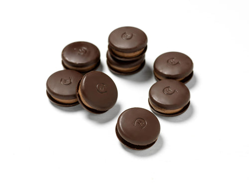 70% Dark Chocolate Macarons